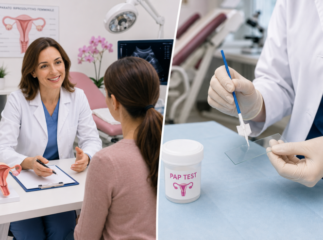 visita ginecologica + pap test